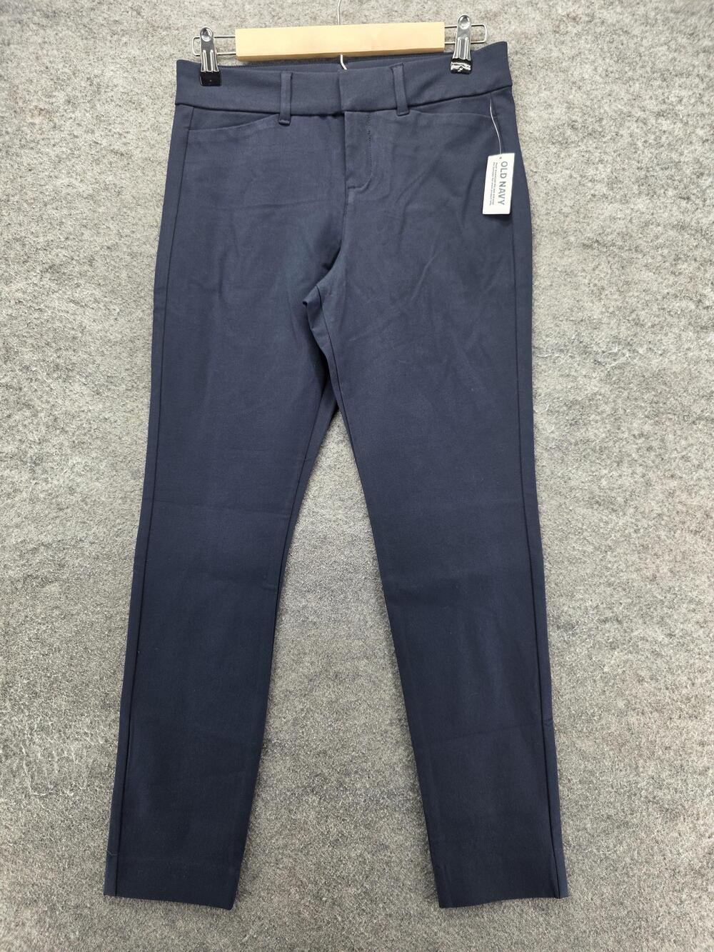 Old Navy Pants Womens 0 Blue Pixie Skinny Mid-Rise Dress Pull On 28 In